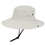 Beige UV-Protection Wide-Brim Sun Hat for Women