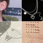 47pcs Silver Jewelry Set for Women’s Gifts