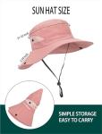 Womens Wide Brim Sun Hat with Ponytail Hole