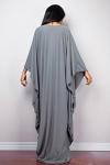 Plus Size Solid Color Kaftan Beach Dress