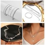 Stunning 37pcs Silver Jewelry Set for Women