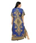 Women's Blue Long Maxi Kaftan Dress