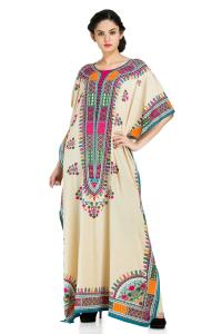 Boho Vintage Maxi Kaftan Dress for Women