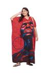 Plus Size Boho Maxi Kaftan Summer Dress