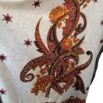 Artsy Boho Beige Paisley Kaftan Mumu for Women