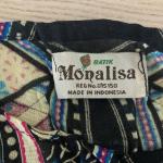 Boho Chic Black Batik Paisley Kaftan Maxi Dress