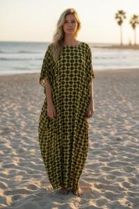 Stylish Rayon Maxi Kaftan Dress for Women
