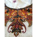 Artsy Boho Beige Paisley Kaftan Mumu for Women