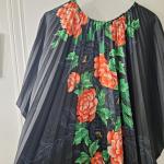 Black Floral Maxi Kaftan Dress for Resort Style