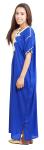 Handmade Blue Moroccan Kaftan Dress for Women