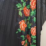 Black Floral Maxi Kaftan Dress for Resort Style