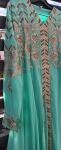 Moroccan Kaftan Dress with Long Hood, Size L