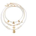 Starfish Shell Pearl Necklace Set - 3pcs