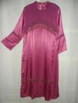 Pink Mauve Beaded Eid Evening Kaftan Dress XL