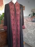 Embroidered Black Kaftan - Elegant Modest Maxi