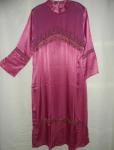 Pink Mauve Beaded Eid Evening Kaftan Dress XL