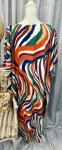 Multicolor Kaftan Dress with Jewelry, One Size