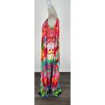 Colorful Tropical Beach Maxi Kaftan Dress