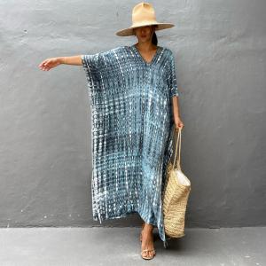 Chic Tie Dye Kaftan Beach Cover-Up for Women