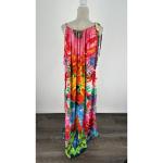 Colorful Tropical Beach Maxi Kaftan Dress