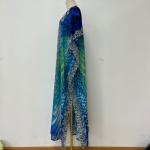 Plus Size V-Neck Boho Kaftan Maxi Dress