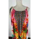 Colorful Tropical Beach Maxi Kaftan Dress