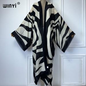 Zebra Print Kaftan Cardigan for Stylish Beach Days