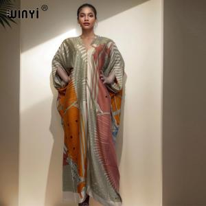 Boho Print Summer Kaftan Maxi Dress for Women
