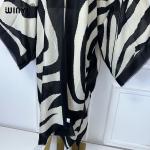 Zebra Print Kaftan Cardigan for Stylish Beach Days