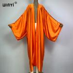 Elegant Boho Monocolor Kaftan for Beach Wear