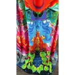 Colorful Tropical Beach Maxi Kaftan Dress