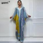Boho Print Summer Kaftan Maxi Dress for Women
