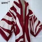 Zebra Print Kaftan Cardigan for Stylish Beach Days