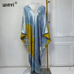 Boho Print Summer Kaftan Maxi Dress for Women