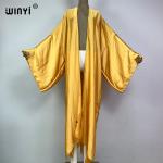 Elegant Boho Monocolor Kaftan for Beach Wear