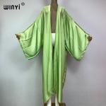 Elegant Boho Monocolor Kaftan for Beach Wear