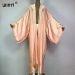 Elegant Boho Monocolor Kaftan for Beach Wear