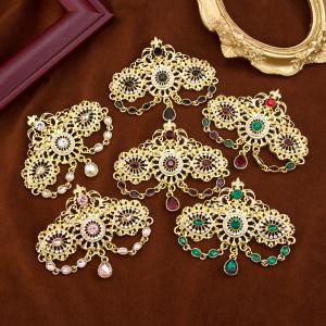 Colorful Crystal Brooch for Women’s Kaftans