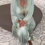 Elegant Muslim Kaftan Dress for Special Occasions