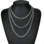 Punk Cuban Link Chain Necklace for Women