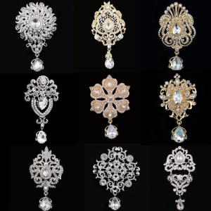 Vintage Crystal Brooches for Wedding and Parties