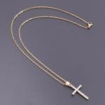Fashion Cross Rhinestone Pendant Necklace for Women