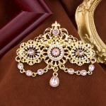 Colorful Crystal Brooch for Women’s Kaftans