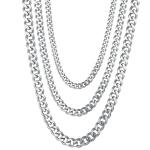 Punk Cuban Link Chain Necklace for Women