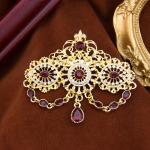 Colorful Crystal Brooch for Women’s Kaftans