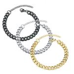 Punk Cuban Link Chain Necklace for Women