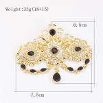 Colorful Crystal Brooch for Women’s Kaftans