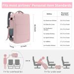 Stylish Women's Travel Backpack with Shoe Pouch