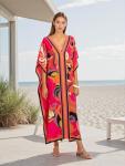 Plus Size V-Neck Batwing Kaftan for Women