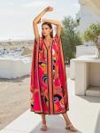 Plus Size V-Neck Batwing Kaftan for Women